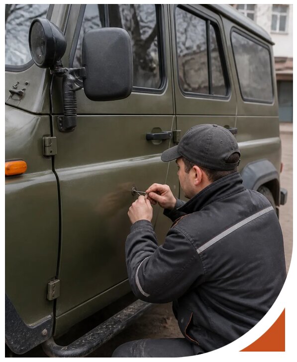 Профессиональное вскрытие автомобиля УАЗ без повреждений в Октябрьском